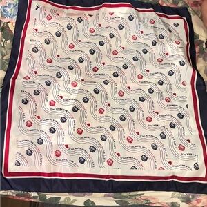 Left my heart in San Francisco Themed Silk Scarf vintage